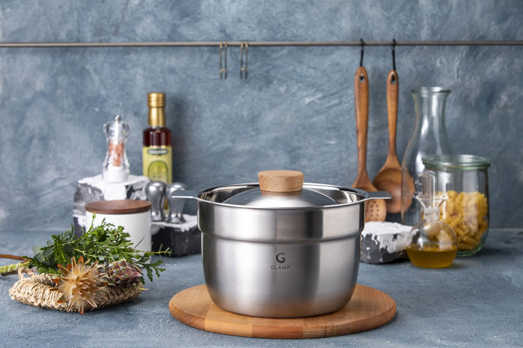 GLAMP. stainless steel multi pot